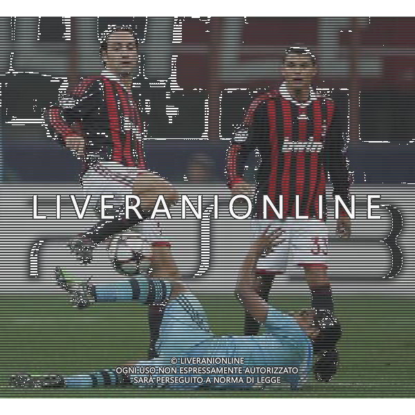 Milano 25-11-2009 Champions League 2009/10 milan-olympique Marsiglia 1:1 nella foto brandao e alessandro nesta ph marco luzzani/ag aldo liverani s.a.s.