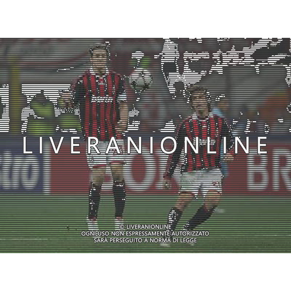 Milano 25-11-2009 Champions League 2009/10 milan-olympique Marsiglia 1:1 nella foto massimo ambrosini e andrea pirlo ph marco luzzani/ag aldo liverani s.a.s.
