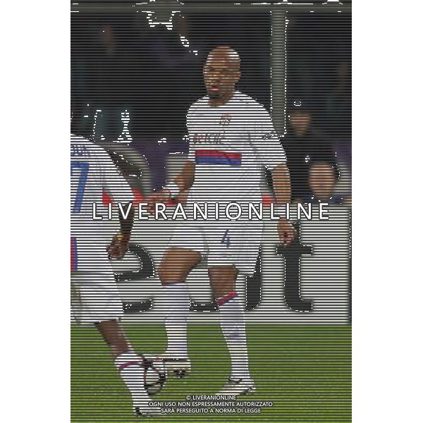 FIRENZE, 24/11/2009, CHAMPIONS LEAGUE 2009-2010 FIORENTINA OLYMPIQUE LIONE NELLA FOTO: JEAN ALAIN BOUMSONG FOTO AG. A. LIVERANI S.A.S.