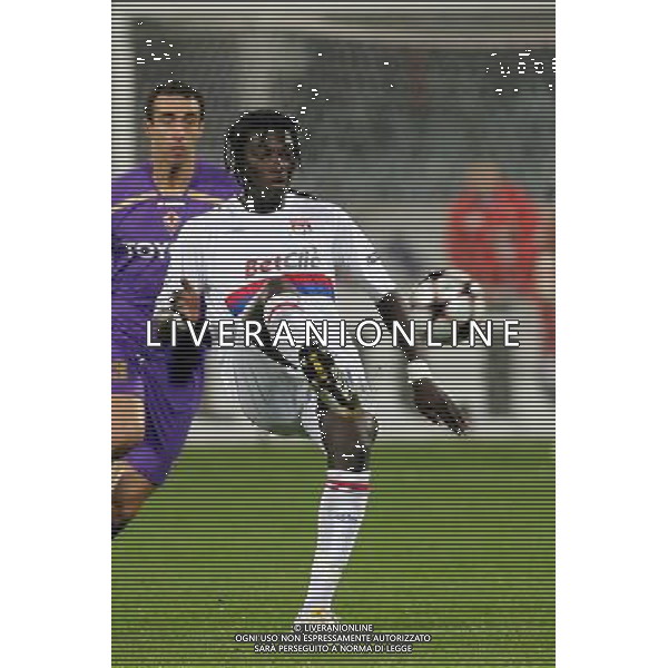 FIRENZE, 24/11/2009, CHAMPIONS LEAGUE 2009-2010 FIORENTINA OLYMPIQUE LIONE NELLA FOTO: BAFETIMBI GOMIS FOTO AG. A. LIVERANI S.A.S.