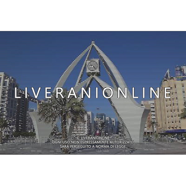 Clock tower, Dubai, United Arab Emirates Ref: B970_126639_01523 Compulsory Credit: Imagebrokers/Photoshot © PHOTOSHOT - AG. ALDO LIVERANI SAS ITALY ONLY DUBAI - EMIRATI ARABI