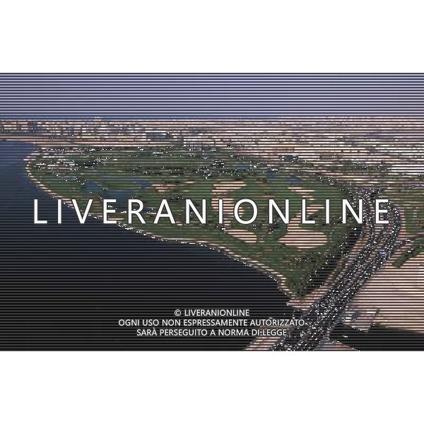 United Arab Emirates, Dubai, Dubai Creek Golf Club (aerial view) Date: 21.02.2008 Ref: WP_B643_110477_0027 COMPULSORY CREDIT: World Pictures/Photoshot © PHOTOSHOT - AG. ALDO LIVERANI SAS ITALY ONLY DUBAI - EMIRATI ARABI