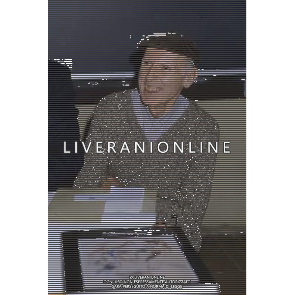 Ernesto Treccani Pittore nel 1986 ©archivio Agenzia Aldo Liverani Sas retrospettiva