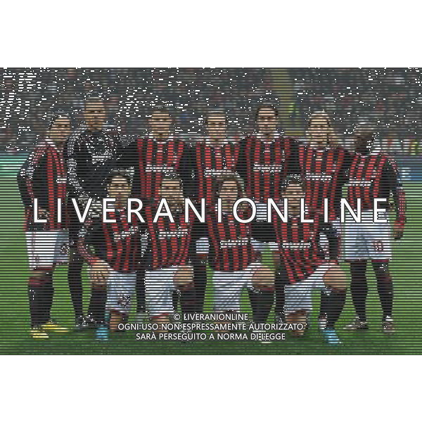 Champions League 2009/2010 Gruppo C MD5 Milano - 25.11.2009 AC Milan-Olympique Marsiglia Nella Foto:FORMAZIONE-SQUADRA MILAN /Ph.Vitez-Ag. Aldo Liverani