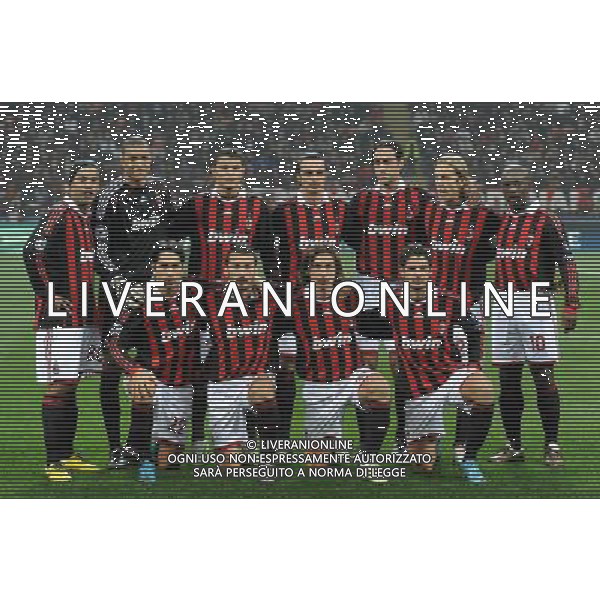 Champions League 2009/2010 Gruppo C MD5 Milano - 25.11.2009 AC Milan-Olympique Marsiglia Nella Foto:FORMAZIONE-SQUADRA MILAN /Ph.Vitez-Ag. Aldo Liverani