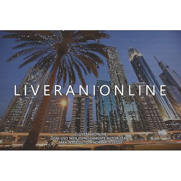 Sheikh Zayed Road, Dubai, UAE. DUBAI - EMIRATI ARABI UNITI /Agenzia Aldo Liverani Sas - ITALY ONLY -
