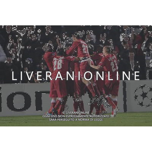 25-11-2009 Bordeaux (Francia) Sport-Calcio Bordeaux Juventus Champions League 2009/2010 Nella foto: Esultanza del bordeaux dopo il gol di Chamack AG ALDO LIVERANI
