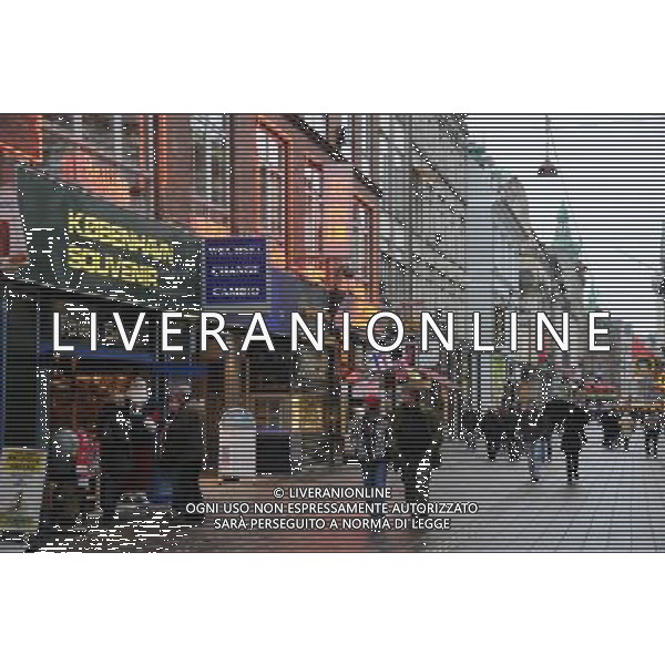 COPENHAGEN ( Danimarca) scorcio della citta\' nella foto: la via centrale dello shopping Stroget Street © Zhao Changchun - Xinhua/Photoshot. - Ag. Aldo Liverani sas ITALY ONLY