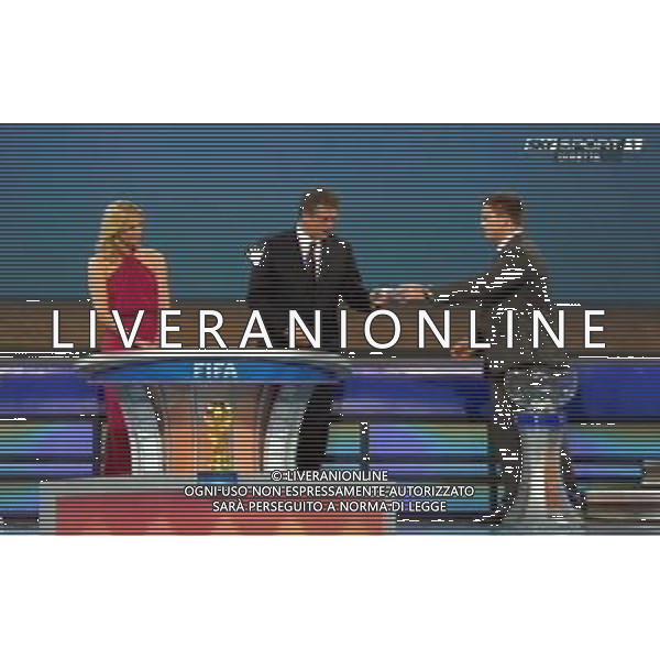 CITTA\' DEL CAPO SUD AFRICA 04/12/2009 SORTEGGIO DEI GIRONI DEL MONDIALE SUD AFRICA 2010 PH AG ALDO LIVERANI SAS OBBLIGATORIO CITARE LA FONTE TELEVISIVA SKY SPORT