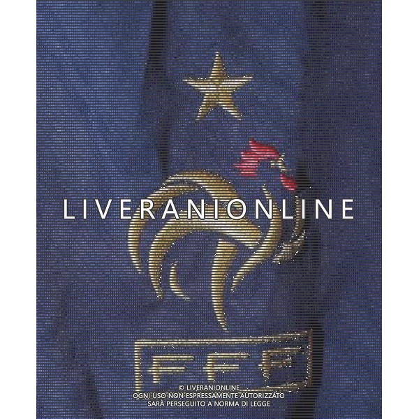 Sorteggi della fase finale dei Mondiali di calcio Sud Africa 2010 - maglia della nazionale francese - francia 04.12.2009, Kapstadt, SŸdafrika, FIFA Fu§ball-Weltmeisterschaft 2010, World Cup, Cape Town, South Africa, Final Draw, Auslosung, Ziehung, Merchandising, Official Fan Shop, Offizieller Fan Shop, Fanartikel, copyright by firo sportphoto/Agenzia Aldo Liverani Sas - ITALY ONLY -