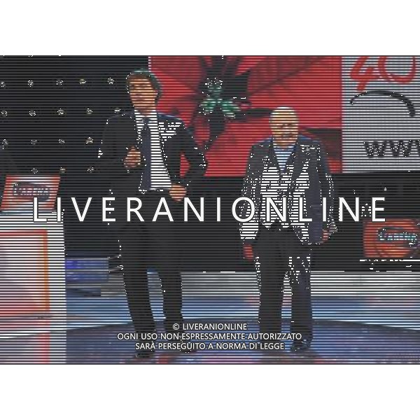 ROMA - STUDI DELLA DEAR 06/12/2009 TRASMISSIONE TELEVISIVA \'DOMENICA IN\' nella foto: MASSIMO GILETTI E MAURIZIO COSTANZO ©BRUNI/AGENZIA ALDO LIVERANI SAS