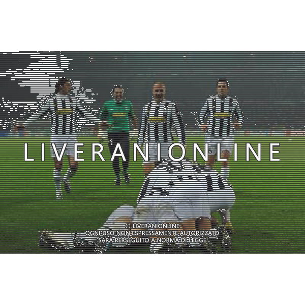 Juventus - Bayern Monaco Champions League 2009/2010 08-12-2009 Torino Nella foto: abbracci esultanza dopo il gol di david trezguet ©Manuela Viganti/Agenzia Aldo Liverani Sas 