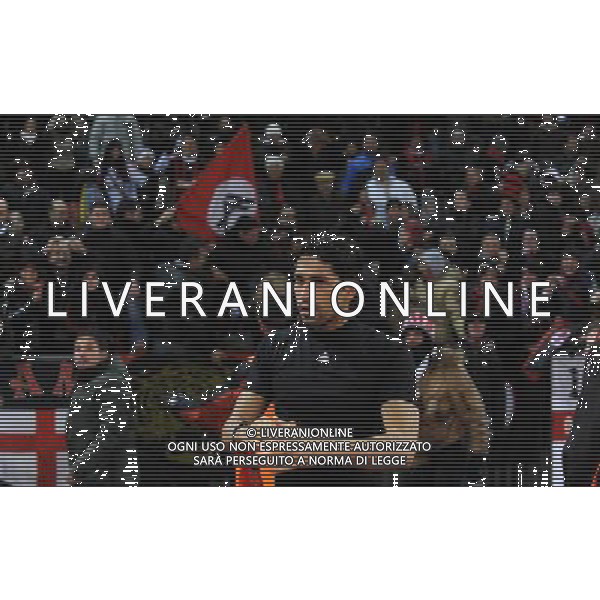 Champions League 2009/2010 Gruppo C MD6 Zurigo - 08.12.2009 FC Zurigo-AC Milan Nella Foto:BORRIELLO ESULTA SOTTO LA CURVA A FINE PARTITA /Ph.Vitez-Ag. Aldo Liverani