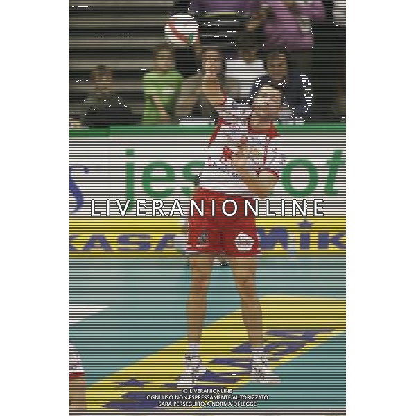 TREVISO 11/10/2009 CAMPIONATO ITALIANO PALLAVOLO SERIE A SISLEY TREVISO - LUBE BANCA MARCHE MACERATA NELLA FOTO:ALBERTO CISOLLA FOTO PAOLA GARBUIO/AG.ALDO LIVERANI