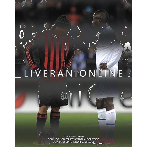 Champions League 2009/2010 Gruppo C MD6 Zurigo - 08.12.2009 FC Zurigo-AC Milan Nella Foto:RONALDINHO-OKONKWO ONYEKACHI /Ph.Vitez-Ag. Aldo Liverani