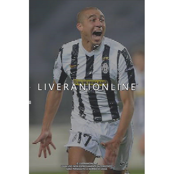 08-12-2009 Torino Sport-Calcio Juventus Bayern Monaco Champions League 2009/2010 Nella foto: l\'Esultanza di Trezeguet david dopo il gol ©Alessandro Falzone/ag ALDO LIVERANI SAS