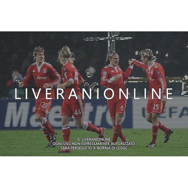 08-12-2009 Torino Sport-Calcio Juventus Bayern Monaco Champions League 2009/2010 Nella foto: l\'Esultanza del Bayern Monaco dopo il quarto gol di Anatolij Tymocsuk ©Alessandro Falzone/ag ALDO LIVERANI SAS