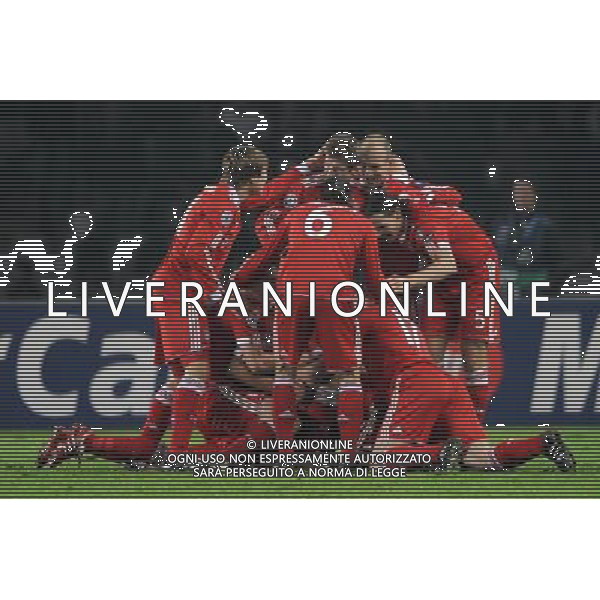 08-12-2009 Torino Sport-Calcio Juventus Bayern Monaco Champions League 2009/2010 Nella foto: l\'Esultanza del Bayern Monaco dopo il quarto gol di Anatolij Tymocsuk ©Alessandro Falzone/ag ALDO LIVERANI SAS