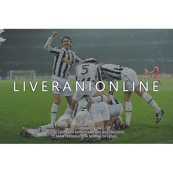 08-12-2009 Torino Sport-Calcio Juventus Bayern Monaco Champions League 2009/2010 Nella foto: l\'Esultanza di david trezeguet dopo il gol ©Alessandro Falzone/ag ALDO LIVERANI SAS