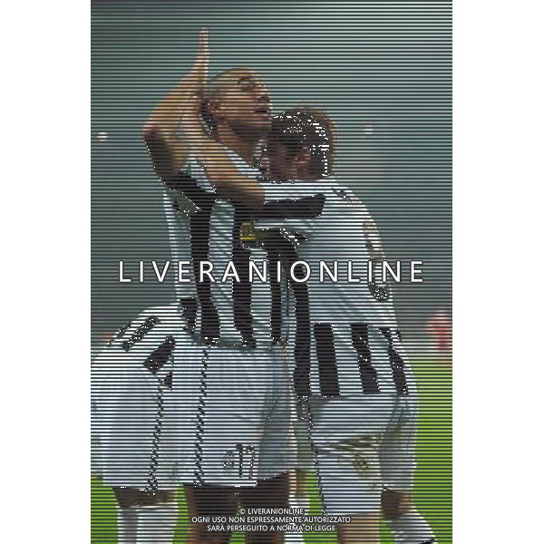 08-12-2009 Torino Sport-Calcio Juventus Bayern Monaco Champions League 2009/2010 Nella foto: l\'Esultanza di david trezeguet dopo il gol ©Alessandro Falzone/ag ALDO LIVERANI SAS