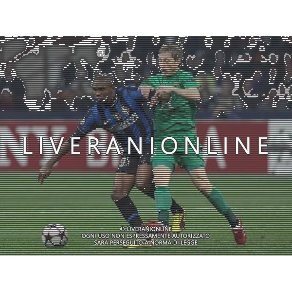Champions League 2009/2010 Gruppo F MD6 Milano - 09.12.2009 FC Inter-FC Rubin Kazan Nella Foto: samuel eto\'o e murawski ©Luzzani-Ag. Aldo Liverani