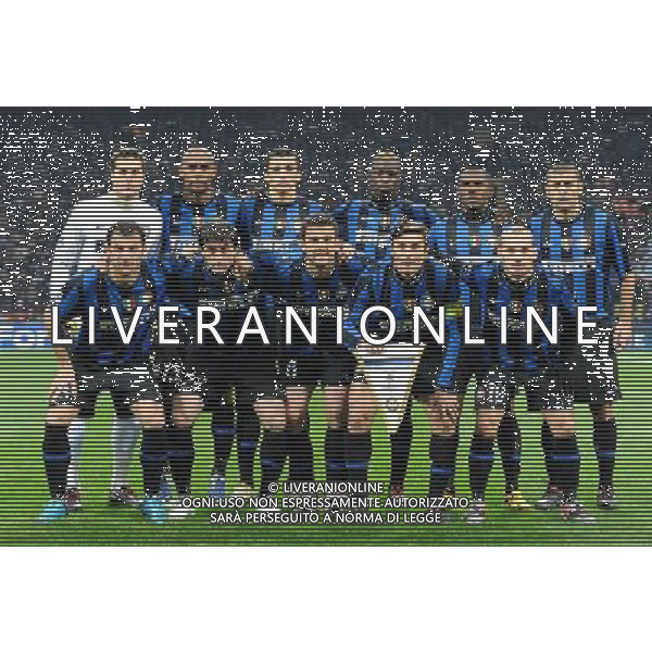 Champions League 2009/2010 Gruppo F MD6 Milano - 09.12.2009 FC Inter-FC Rubin Kazan Nella Foto:INTER-SQUADRA-FORMAZIONE /Ph.Vitez-Ag. Aldo Liverani