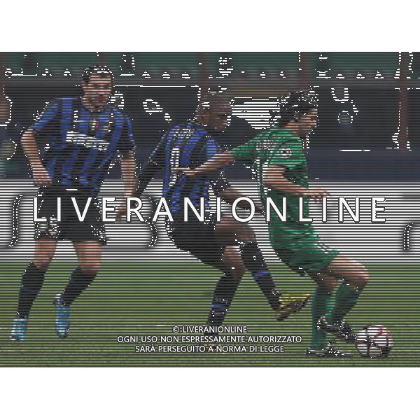 Champions League 2009/2010 Gruppo F MD6 Milano - 09.12.2009 FC Inter-FC Rubin Kazan Nella Foto: samuel eto\'o, dominguez e stankovic ©luzzani-Ag. Aldo Liverani