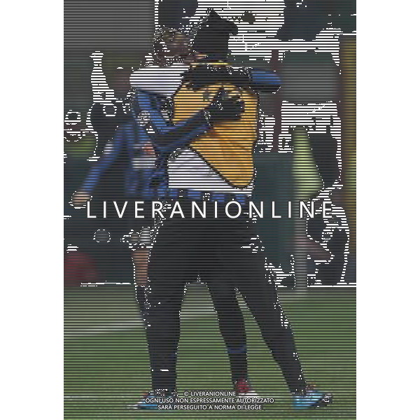 Champions League 2009/2010 Gruppo F MD6 Milano - 09.12.2009 FC Inter-FC Rubin Kazan Nella Foto: ESULTANZA DOPO IL GOL DI MARIO BALOTELLI CON MARCO MATERAZZI ©LUZZANI-Ag. Aldo Liverani