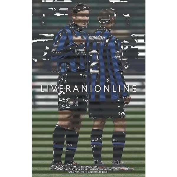 Milano 09-12-2009 Champions League 2009/10 inter-rubin kazan 2:0 nella foto ivan cordoba e javier zanetti ph marco luzzani/ag aldo liverani s.a.s.