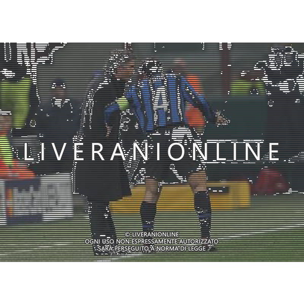 Milano 09-12-2009 Champions League 2009/10 inter-rubin kazan 2:0 nella foto javier zanetti e jose\' mourinho ph marco luzzani/ag aldo liverani s.a.s.