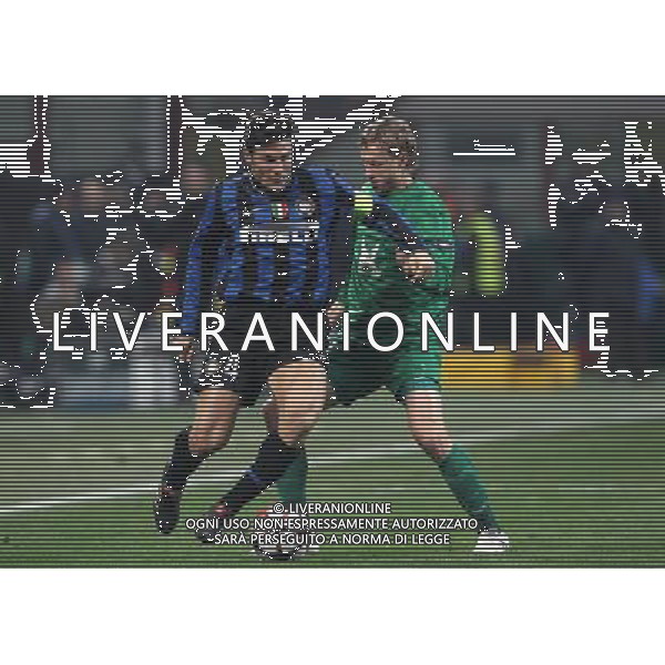 Milano 09-12-2009 Champions League 2009/10 inter-rubin kazan 2:0 nella foto evgeni balyaykin e javier zanetti ph marco luzzani/ag aldo liverani s.a.s.