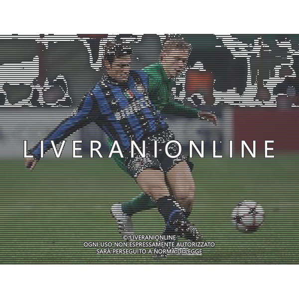 Milano 09-12-2009 Champions League 2009/10 inter-rubin kazan 2:0 nella foto evgeni balyaykin e javier zanetti ph marco luzzani/ag aldo liverani s.a.s.