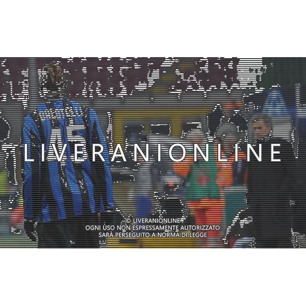 Champions League 2009/2010 Gruppo F MD6 Milano - 09.12.2009 FC Inter-FC Rubin Kazan Nella Foto:BALOTELLI MARIO-MOURINHO JOSE\' /Ph.Vitez-Ag. Aldo Liverani