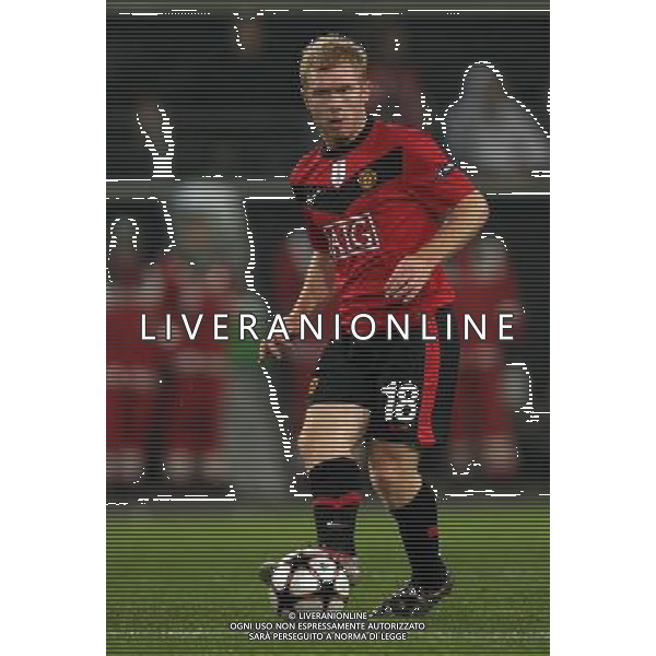 Champions League-Saison 2009/2010 VfL Wolfsburg - Manchester United 1:3 NELLA FOTO Paul Scholes FOTO FIRO-AG ALDO LIVERANI