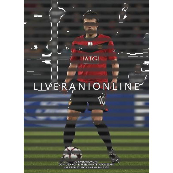 Champions League-Saison 2009/2010 VfL Wolfsburg - Manchester United 1:3 NELLA FOTO Michael Carrick FOTO FIRO-AG ALDO LIVERANI ONLY ITALY