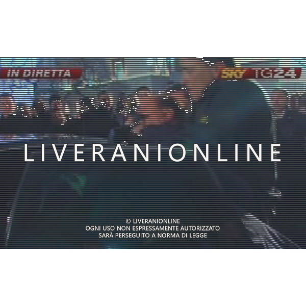 Aggressione al Presidente del Consiglio Silvio Berlusconi alla fine del suo comizio in Piazza Duomo a Milano 13/12/2009 nella foto Silvio Berlusconi viene soccorso dopo essere stato colpito obbligatorio citare la fonte televisiva (SkyTg24) Agenzia Aldo Liverani Sas 