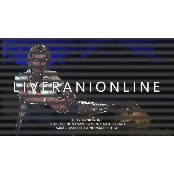 TRASMISSIONE TELEVISIVA\'NATI LIBERI\' NELLA FOTO LICIA COLO\' AG ALDO LIVERANI