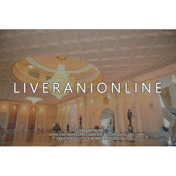 (091215) -- ASTANA, Dec. 15, 2009 -- Photo taken on Dec. 12, 2009 shows the inside view of the presidential residence in Astana, capital of Kazakhstan. Astana, once a drab town in the vast, windswept steppe, was declared Kazakhstan\'s new capital on Dec. 10, 1997. It now emerges as a modern, diversified city after a 12-year construction. Sadat) (yy) Astana e\' stata proclamata capitale del Kazakistan nel 1997. La citta\' e\' un importante centro culturale della Repubblica Kazaka - Interni della Residenza Presidenziale /Agenzia Aldo Liverani Sas - ITALY ONLY -