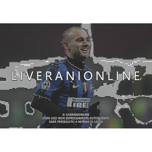 Milano 16-12-2009 Coppa Italia TIM CUP 2009/10 inter-livorno 1:0 nella foto wesley sneijder esulta dopo il gol ph marco luzzani/ag aldo liverani s.a.s.