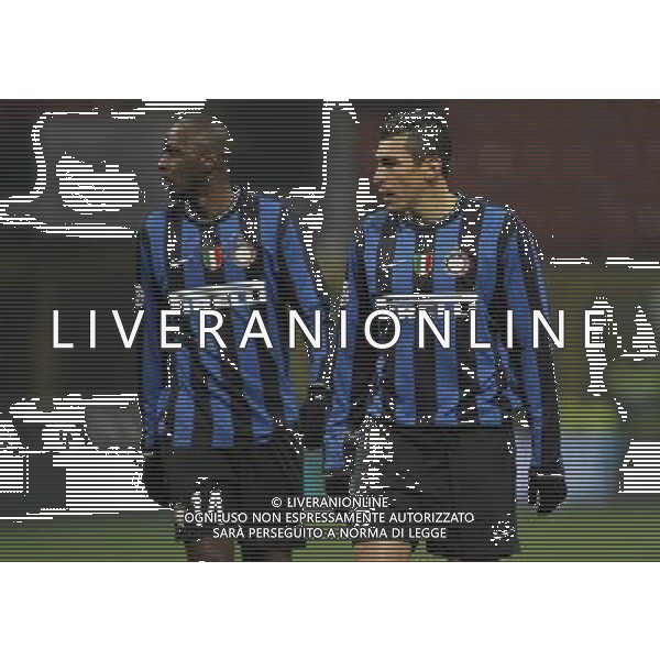 Milano 16-12-2009 Coppa Italia TIM CUP 2009/10 inter-livorno 1:0 nella foto lucio e patrick vieira ph marco luzzani/ag aldo liverani s.a.s.