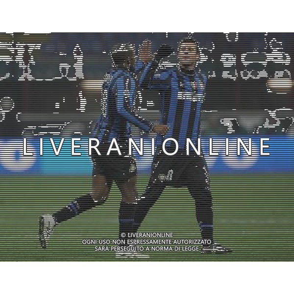 Milano 16-12-2009 Coppa Italia TIM CUP 2009/10 inter-livorno 1:0 nella foto david suazo e thiago motta ph marco luzzani/ag aldo liverani s.a.s.