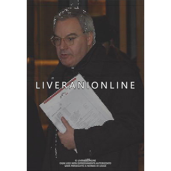 MILANO 17/12/2009 HOTEL PRINCIPE DI SAVOIA PRESIDENTI E DIRIGENTI DI SERIE A NELLA FOTO MAURIZIO BERETTA PRESIDENTE LEGA CALCIO FOTO AG ALDO LIVERANI