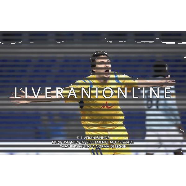 SS Lazio vs PFC Levski Sofia 17/12/2009 Uefa Europa League 2009/2010 Gruppo G nella foto: l\'esultanza dopo il gol di Hristo Yovov ph. Corradetti / ©Agenzia Aldo LIVERANI Sas