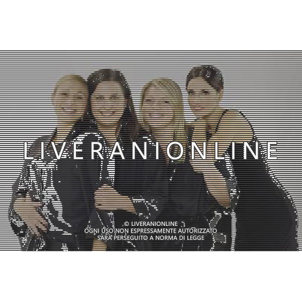TRASMISSIONE TELEVISIVA\'CICCIA E\'BELLA\' nella foto Rossella Brescia con le concorrenti Silvia, Paola ed Alessandra AG ALDO LIVERANI 