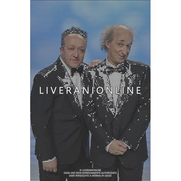 TRASMISSIONE TELEVISIVA\'FICO+FICO CHRISTMAS SHOW\' NELLA FOTO Max Cavallari, Bruno Arena (I Fichi d\'India) AG ALDO LIVERANI