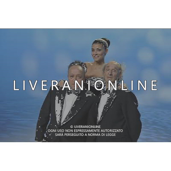 TRASMISSIONE TELEVISIVA\'FICO+FICO CHRISTMAS SHOW\' NELLA FOTO Max Cavallari, Cristina Chiabotto, Bruno Arena AG ALDO LIVERANI