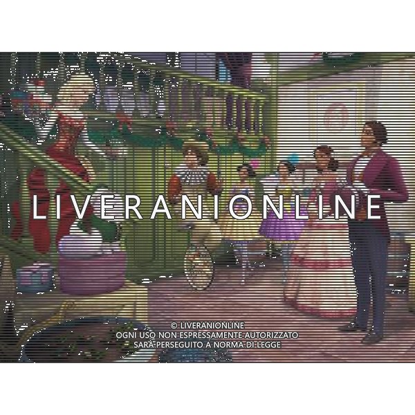 FILM\' BARBIE E IL CANTO DI NATALE\' NELLA FOTO SCENA DEL FILM AG ALDO LIVERANI