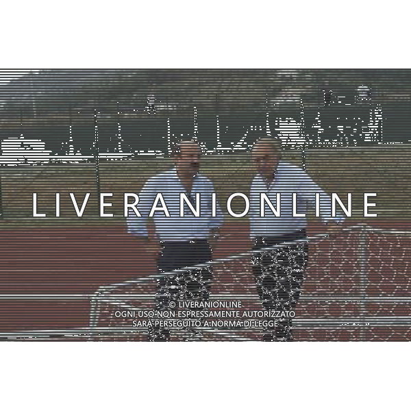 RETROSPETTIVA CORRADO FERLAINO PRESIDENTE NAPOLI CALCIO NELLA FOTO FERLAINO CORRADO CON GIORGIO CORBELLI FOTO ALDO LIVERANI