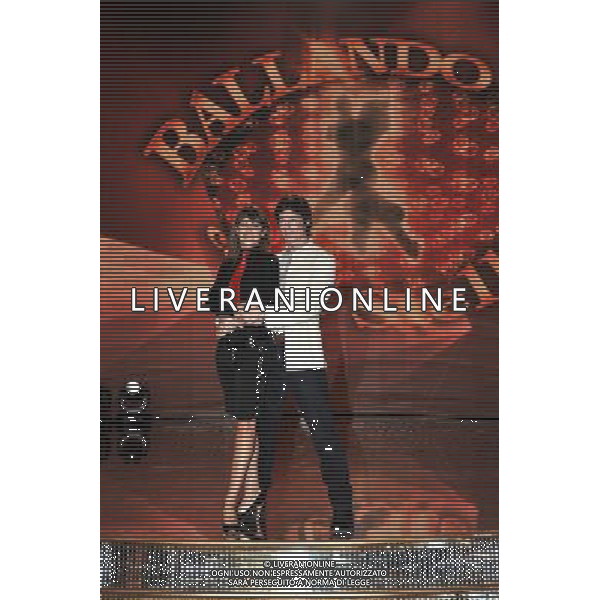 ROMA - AUDITORIUM RAI - 8.01.10 CONFERENZA STAMPA BALLANDO CON LE STELLE nella foto: RONN MOSS CON SARA DI VAIRA FOTO BRUNI-AG ALDO LIVERANI