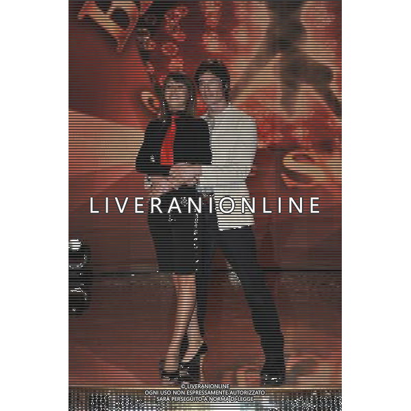 ROMA - AUDITORIUM RAI - 8.01.10 CONFERENZA STAMPA BALLANDO CON LE STELLE nella foto: RONN MOSS CON SARA DI VAIRA FOTO BRUNI-AG ALDO LIVERANI